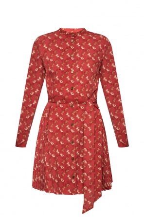 饰带连衣裙 od coach